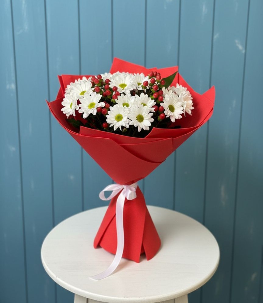 Букет цветов из: Хризантемы в Новопетровское