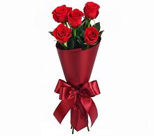 Букет 5 Красных роз Эдлесс Лав в Новопетровское