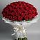 Букет 101 Красная роза Блэк Мэджик в Новопетровское