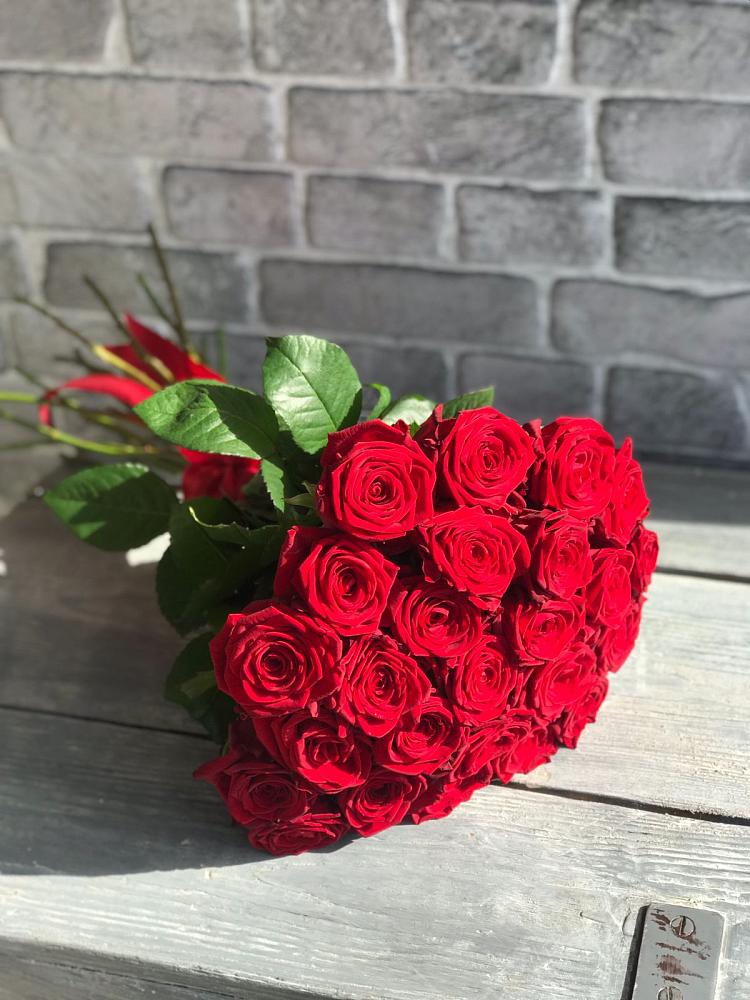 Букет Красные розы Фридом в Новопетровское