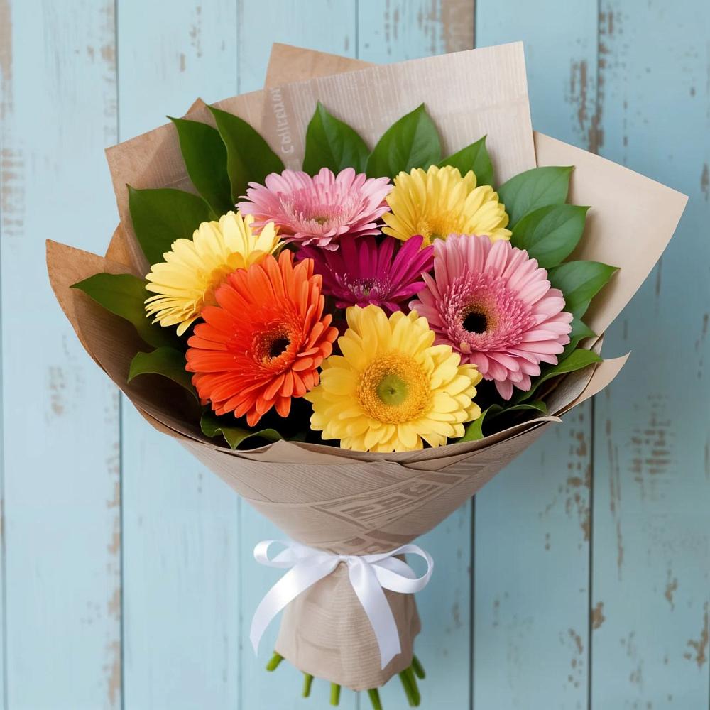 Букет цветов из: Герберы в Новопетровское