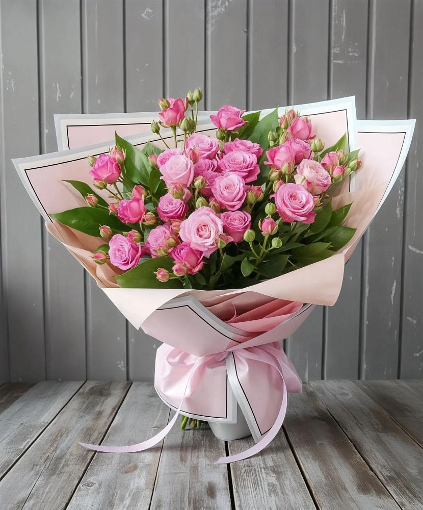 Букет Розовый кустик в Новопетровское