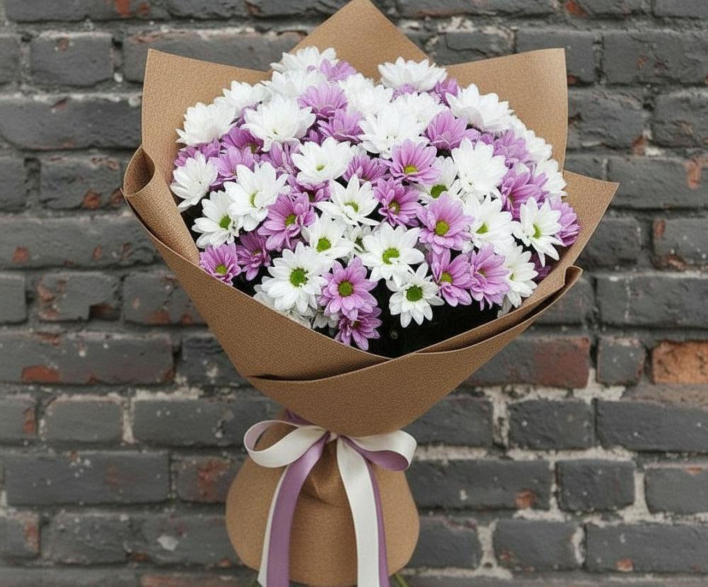 Букет цветов из: Хризантемы в Новопетровское