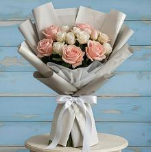 Букет цветов из:  Розы #REPLACE_PRED# Новопетровское