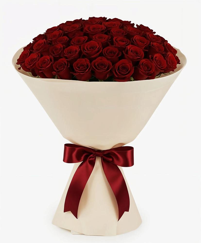 Букет 101 Бордовая роза Блэк Бакарра в Новопетровское