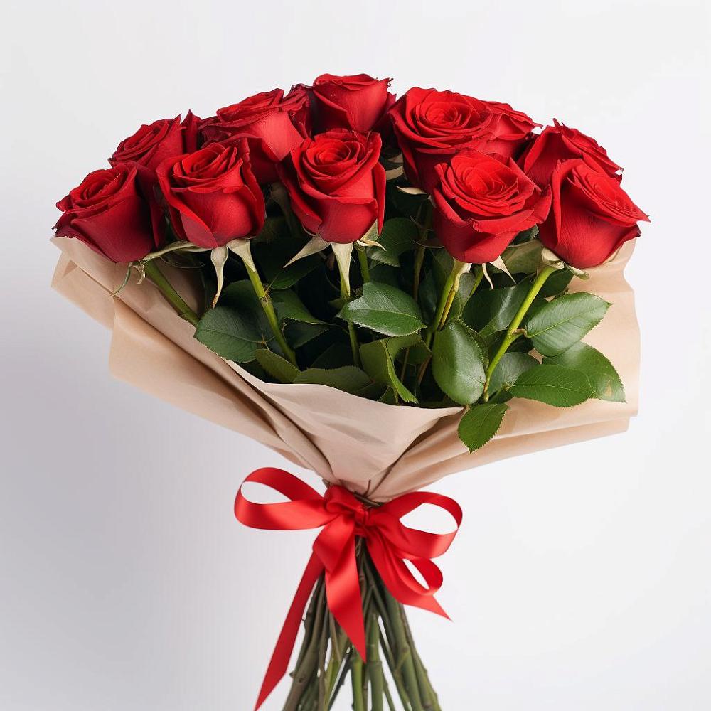 Букет 11 Красных роз Эдлесс Лав в Новопетровское