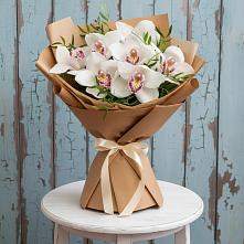 Букет цветов из:  Орхидеи и Розы в Новопетровское